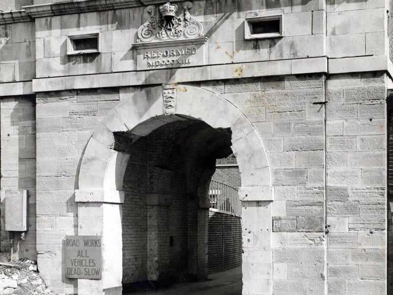 H.M.S dolphin. Fort Blockhouse Main Gate c. 1905