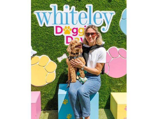 Jo with Barney at Whiteley Doggie Day on Saturday, May 31.