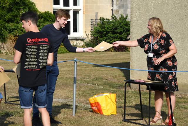 A-level results day at Bay House School and Sixth Form in Gosport. 
Picture: Paul Jacobs
