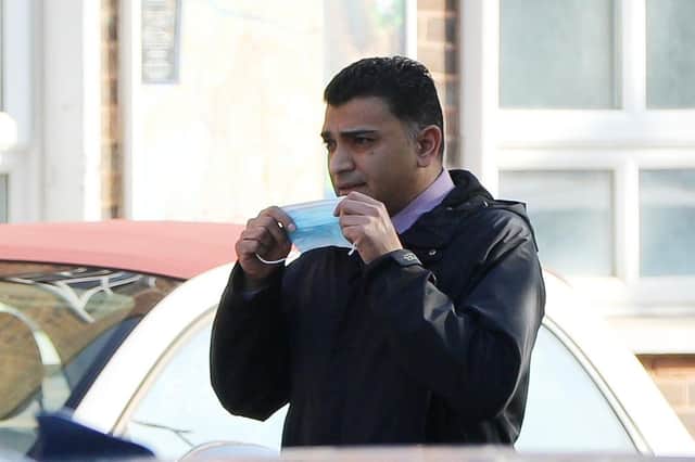 Dr Rumi Chhapia outside Portsmouth Magistrates' Court at an earlier appearance. (jpns 220921-01)