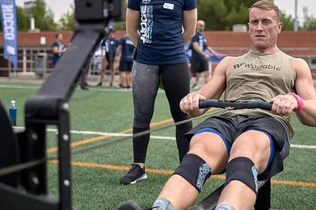 Daryl Green, 27, of Cosham, will be pushing himself to the limit in a 24-hour rowing event for charity on Wednesday evening. Photo: Sergio Jimenez Jimenez