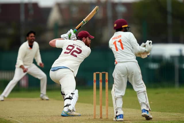 Rob Wood batting for Gosport 2nds v Kerala.
Picture: Chris Moorhouse