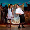 Nicole-Lily Baisden and Conner Peirson in The Book of Mormon