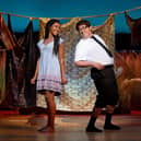 Nicole-Lily Baisden and Conner Peirson in The Book of Mormon