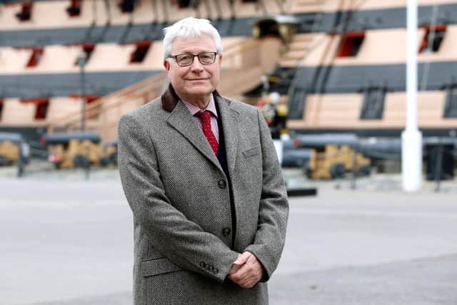 Professor Dominic Tweddle, head of the NMRN, pictured HMS Victory at Historic Dockyard, Portsmouth.

Picture : Habibur Rahman