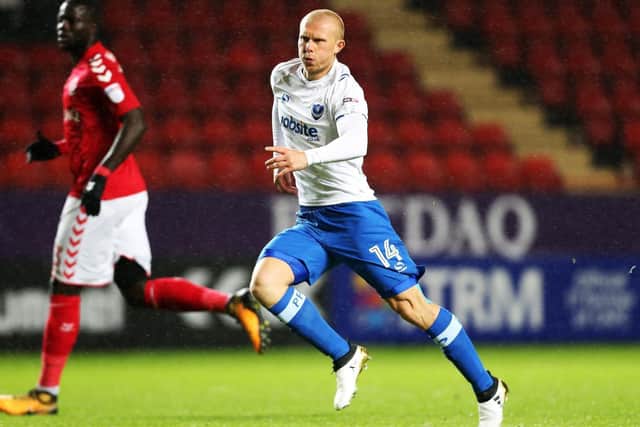 Curtis Main scored six goals in 22 appearances for Pompey after signed by Paul Cook in the summer of 2016. Picture: Joe Pepler