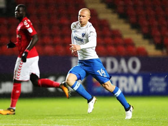 Curtis Main scored six goals in 22 appearances for Pompey after signed by Paul Cook in the summer of 2016. Picture: Joe Pepler