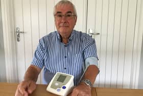 Derek Tree, 74, from Horndean has been taking his own blood pressure readings at home after being diagnosed with type 2 diabetes. Picture: Hampshire, Southampton and IOW CCG