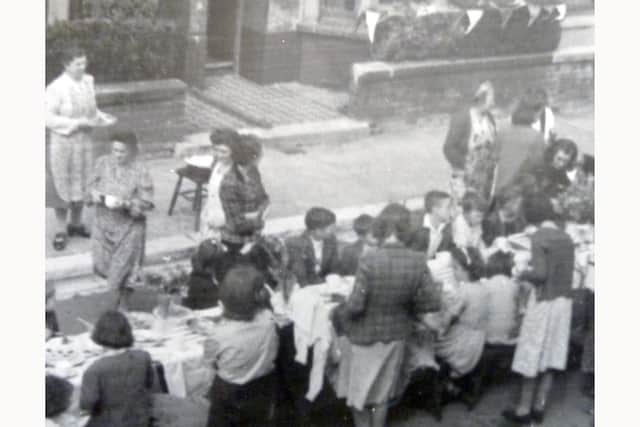 The VE Day street party in Essex Road, Milton, Portsmouth. Picture: Alan Cunningham