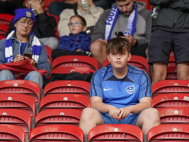 Erm, enjoying Pompey's first trip back to Middlesbrough since August 2011!