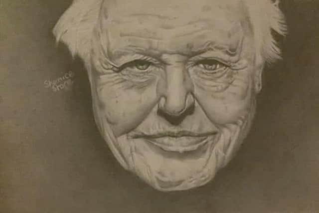 Leigh Park family doing raffles, pen portraits to raise money for a ventilator at QA.Pictured is: Pencil drawings by Shanice Stone that she is selling for donations to their Just Giving page.