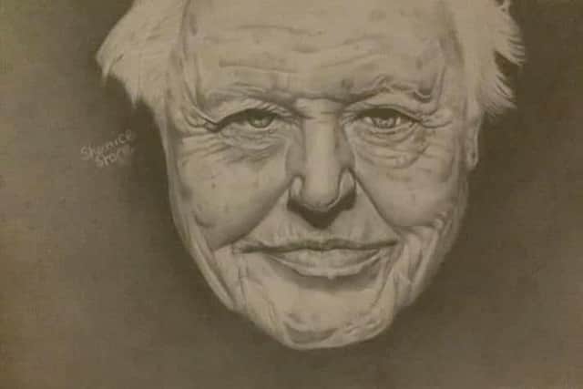 Leigh Park family doing raffles, pen portraits to raise money for a ventilator at QA.

Pictured is: Pencil drawings by Shanice Stone that she is selling for donations to their Just Giving page.

