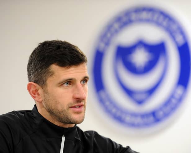 Pompey boss John Mousinho ha been lauded for the job he's doing at Pompey. Pic: Sarah Stadning.