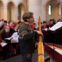 Young singers from Roar performing at Portsmouth Cathedral