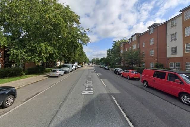 The fire took place in Northern Parade, Hilsea, this morning. Picture: Google Street View.