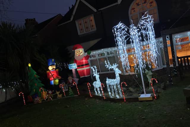 Staff at the Alexandra Rose Care Home in Farlington have decorated the garden with festive illuminations for residents to enjoy.