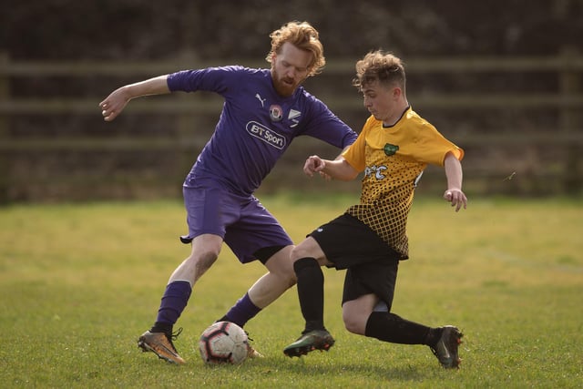 Action from AFC Tamworth's 7-2 victory over Gosham Rangers in Division Two of the City of Portsmouth Sunday League. Picture: Keith Woodland (120321-740)