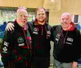 Mark Hamnett Left, Steve Foulis Middle &amp; Mike Cave Right, the Organisers of Fish GP Charity Fishing