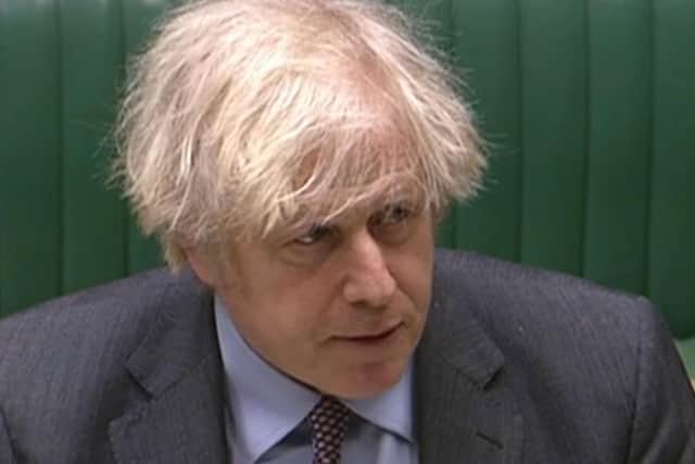 Prime minister Boris Johnson pictured giving a speech to MPs in the House of Commons earlier this year.