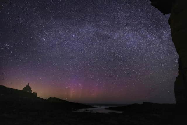 The Lyrid meteor shower reached its peak. PA Photo. Picture date: Wednesday April 22, 2020, Owen Humphreys/PA Wire.