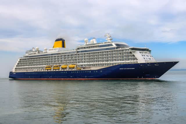 Spirit of Discovery in PortsmouthSpirit of DiscoveryPicture: Portsmouth International Port/Andrew Sassoli-Walker