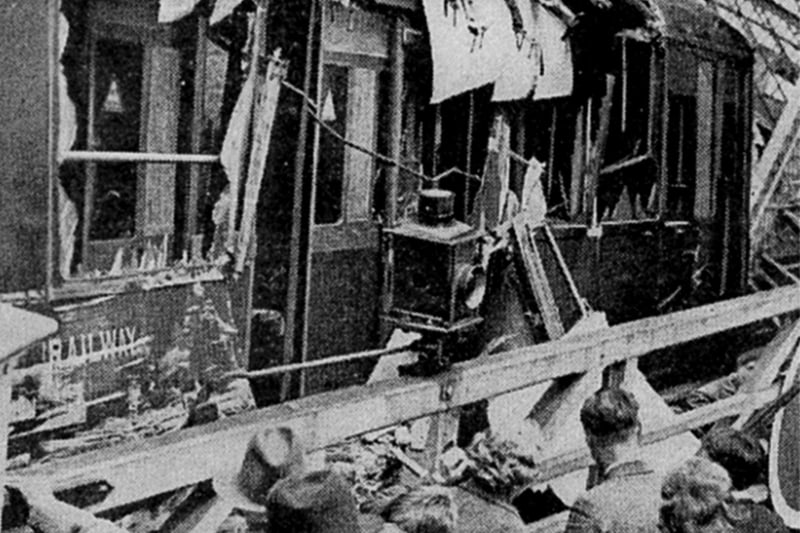 Train crash Havant 1939. The train had come from Chichester, all the injured were in this coach