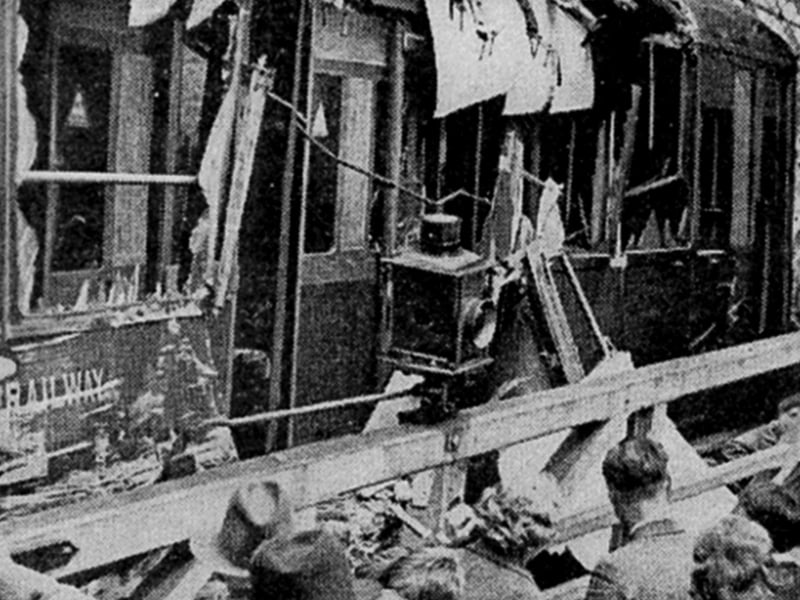 Train crash Havant 1939. The train had come from Chichester, all the injured were in this coach