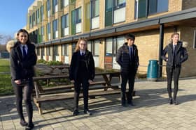 Park Community School Year 11 pupils Sydney Foulstone, Keelie Sanderson, Matteo Galasso and Yvette Prior, all 15, were relived the exams were cancelled but now want clarity over how they will be awarded their grades.
