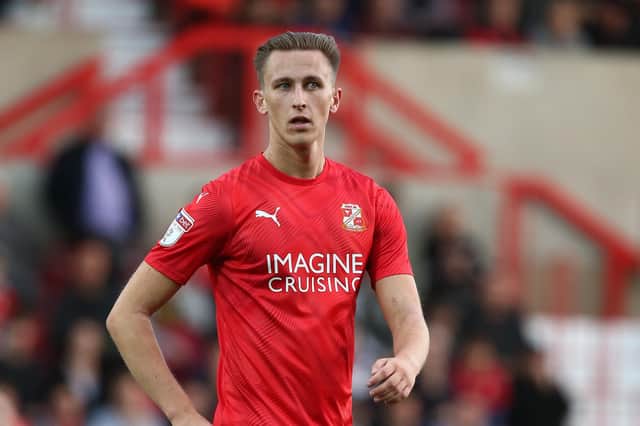 Adam May endured a frustrating loan spell at Swindon, making 13 appearances before recalled early by Pompey. Picture: Pete Norton/Getty Images
