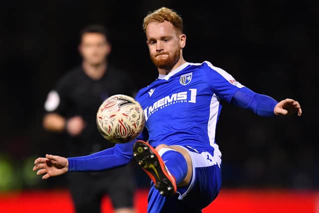 Gillingham' defender Connor Ogilvie. Picture: BEN STANSALL/AFP via Getty Images