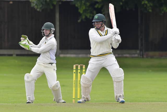 Sam Robinson smashed a quickfire half-century for Bedhampton against Portsmouth. Picture: Neil Marshall