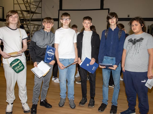 Pictured - Friends opening their GCSE resultsPhotos by Alex Shute