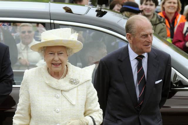 Queen Elizabeth II and Prince Philip, Duke of Edinburgh visit the D-Day museum, Southsea, as it marks its 25th anniversary on April 30, 2009. (Photo by David Parker/WPA Pool/Getty Images)