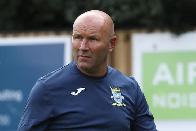 Baffins Milton Rovers manager Steve Leigh. Picture: Chris Moorhouse