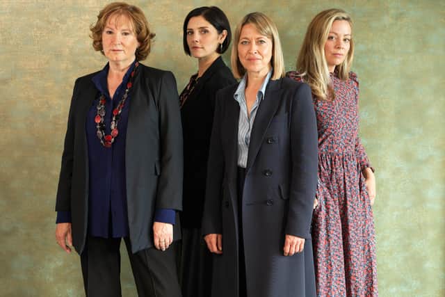 The Defoe family are set to return for season three of The Split.
Pictured: Ruth (Deborah Findlay), Nina (Annabel Scholey), Hannah (Nicola Walker) and Rose (Fiona Button).