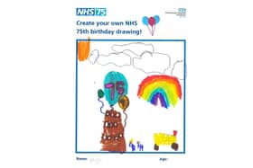 An entry by Poppie, 6, for the children's drawing competition run by Portsmouth Hospitals University NHS Trust