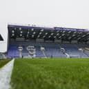 The Fratton end ready to welcome the masses.