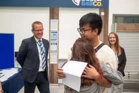 Joy at Castle View on GCSE day