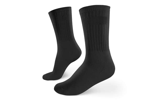 Alun Newman and his black socks.