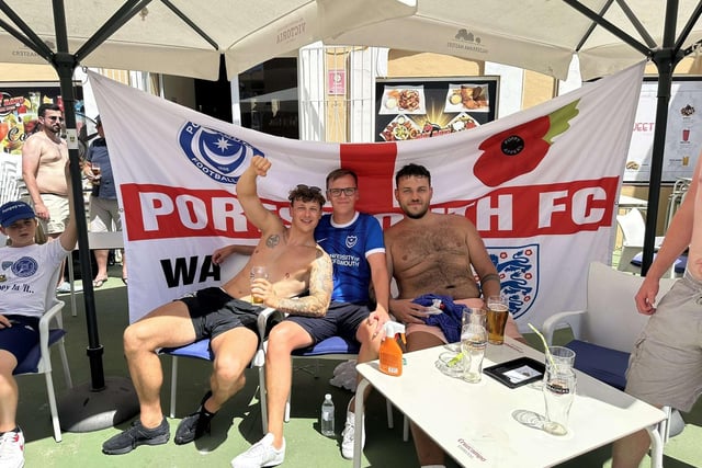 Stocking up on some post-match refreshments in Fuengirola. Picture: @WebbJ96