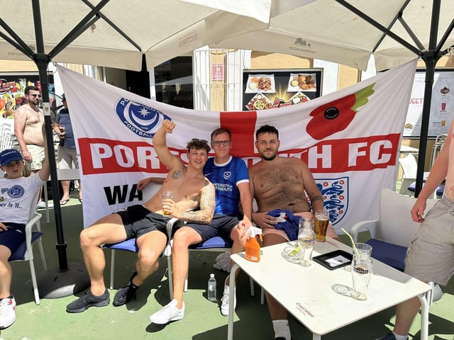 Stocking up on some post-match refreshments in Fuengirola. Picture: @WebbJ96