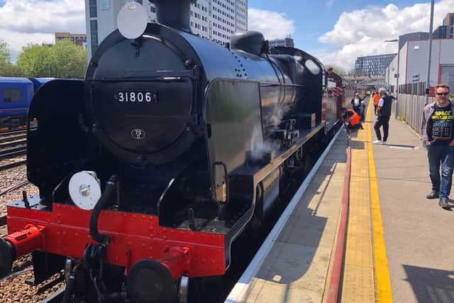 The Steam Dreams Rail Co circular saw the U Class steam locomotive 31806 arrive to take passengers around Hampshire on a day-trip on Father's Day. Picture: Richard Lemmer
