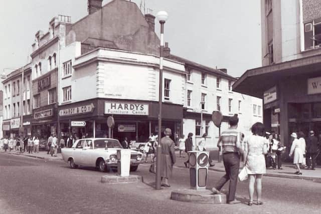 The junction of Commercial Road and Craswell Street, Portsmouth, in the 1960s or early '70s. Picture: The News archive.
