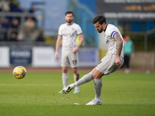 Marlon Pack plays the ball forward for Pompey at Carlisle. Picture: Jason Brown/ProSportsImages