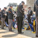 Pictured: 2 minute silence as Standard-bearers put flags down
Picture: Habibur Rahman