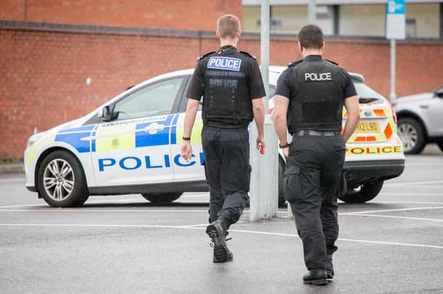 Police pictured on patrol in Derby Road, Portsmouth.
Picture: Habibur Rahman