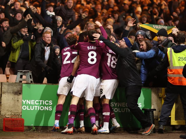Derby win: 63 per cent; Fleetwood win: 14 per cent: Draw; 23 per cent.