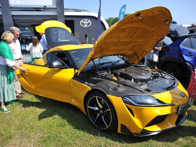 Exotic supercars were on show for all the visitors to see.