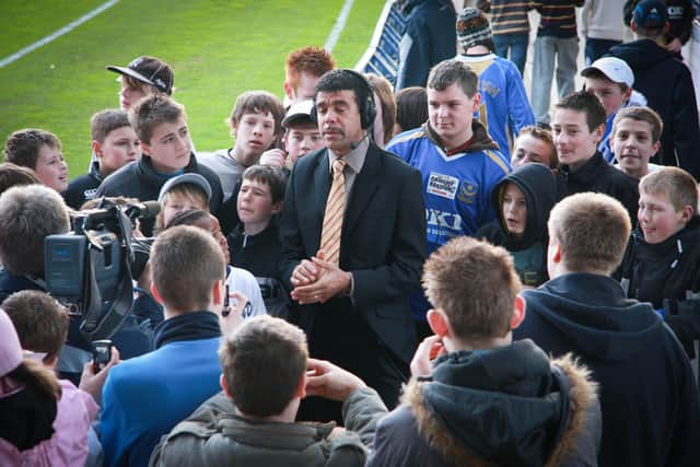 Chris Kamara was always a popular figure among supporters during his visit to Fratton Park for Sky Sports' Soccer Saturday. Picture: Habibur Rahman