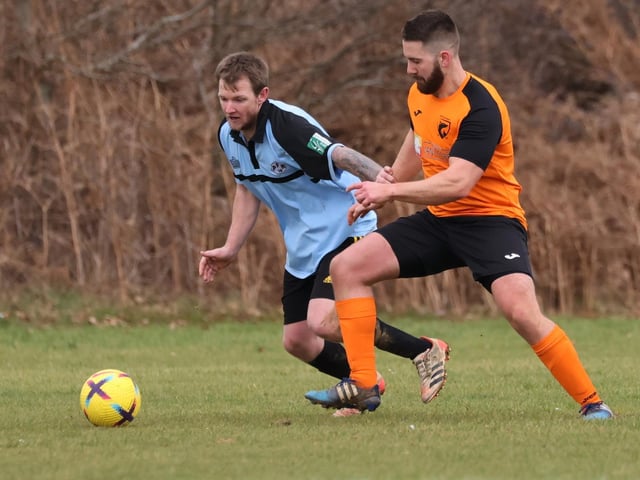 AFC Farlington (orange/black) v AFC Prospect Farm Rangers. Picture by Kevin Shipp